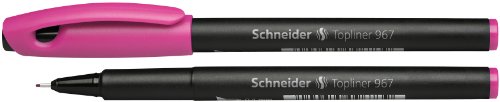 Schneider Topliner 967 Fineliner (Strichstärke 0,4 mm) 1 Stück pink von Schneider