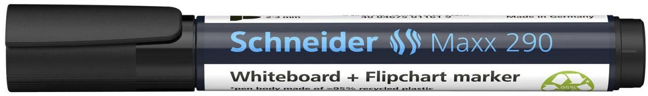 Schneider Maxx 290 Whiteboard- und Flipchart-Marker 2.0 - 3.0 mm Schwarz von Schneider