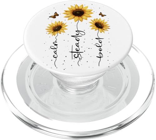 Sonnenblumen Inspiration Floral Flower Motivation Blumen PopSockets PopGrip für MagSafe von Schöne Blumen Sommer Motivation Wildblumen Mindset