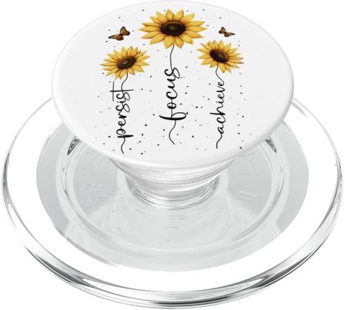 Sonnenblumen Inspiration Floral Flower Motivation Blumen PopSockets PopGrip für MagSafe von Schöne Blumen Sommer Motivation Wildblumen Mindset