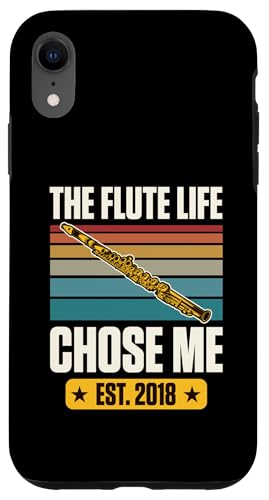 Hülle für iPhone XR The Flute Life Chose Me Established 2018 Jahr Flöte Geburtstag von School Band Flute Player Birthday Party Supplies