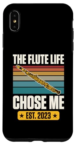 Hülle für iPhone XS Max The Flute Life Chose Me Established 2023 Year Flöte Geburtstag von School Band Flute Player Birthday Party Supplies