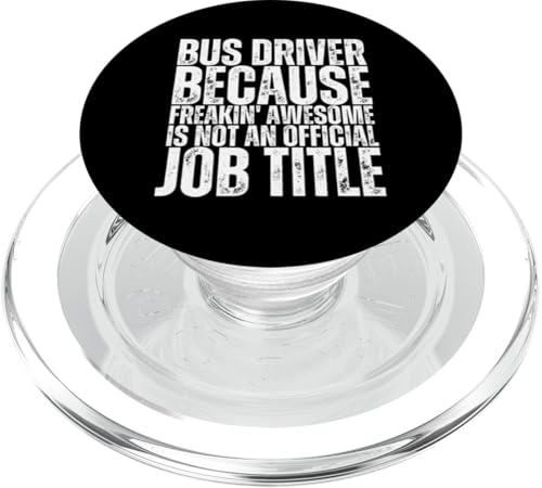 Bus Driver Is An Awesome Job Lustiger Schulbusfahrer PopSockets PopGrip für MagSafe von School Bus Driver Student Delivery Gear