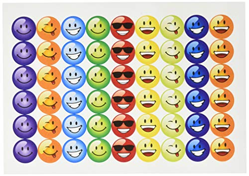 School Stickers Belohnungsaufkleber mit Smiley-Gesichtern, mehrfarbig von School Stickers