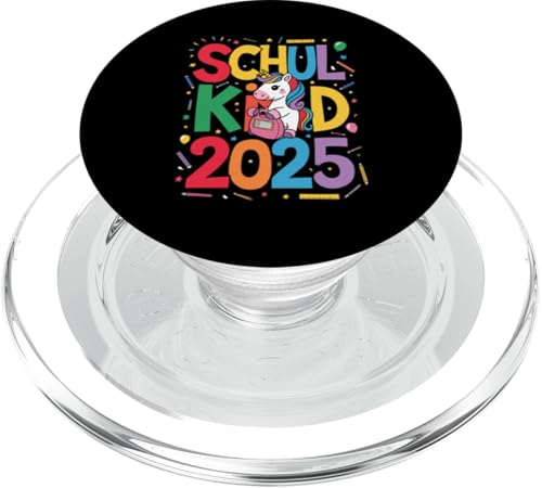 Einschulung 2025 Einhorn Schulanfang 2025 Schulkind 2025 PopSockets PopGrip für MagSafe von Schulanfang 2025 Schulbeginn Schulanfänger 2025.