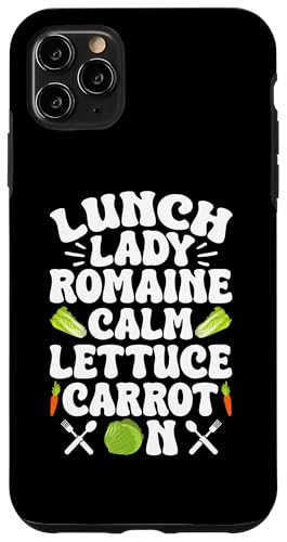 Hülle für iPhone 11 Pro Max Lunch Lady Romaine Calm Lettuce Lunch Lady Schulkantine von Schulkantine Lunch Lady Schule Design