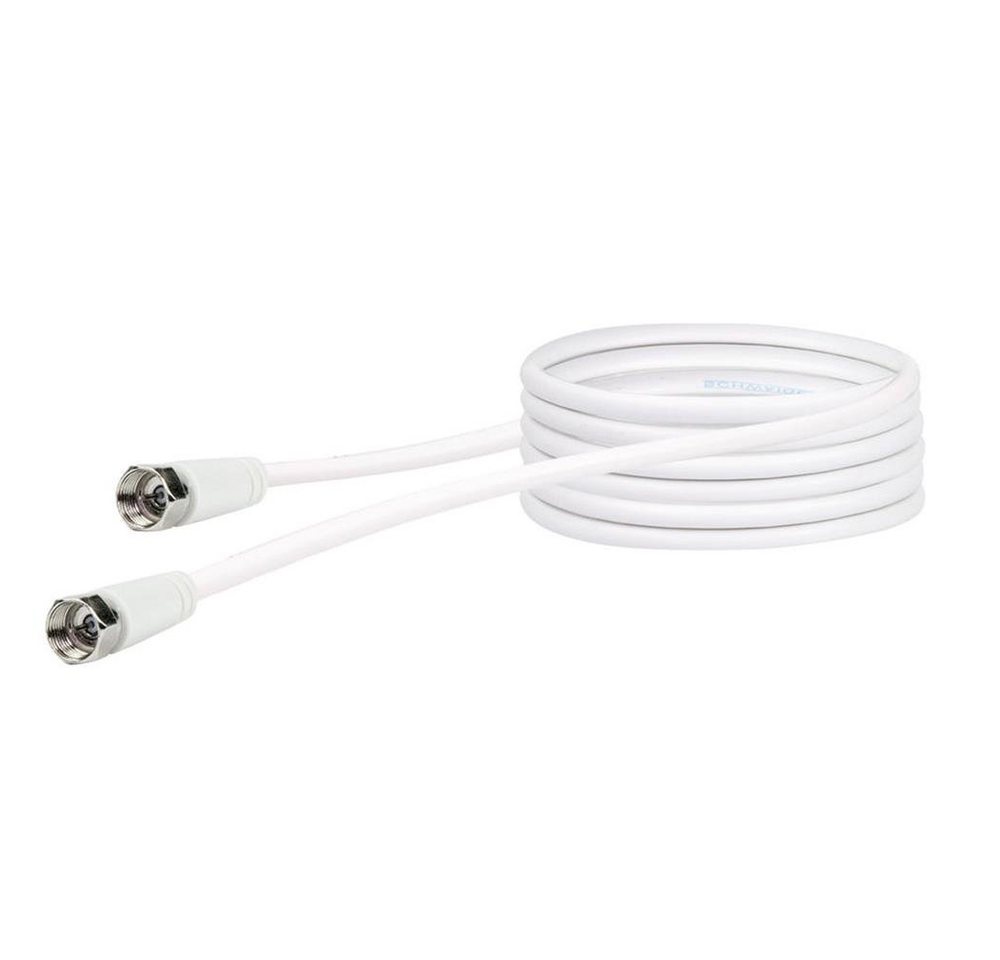 Schwaiger KVC250052 SAT-Kabel, SAT Anschlusskabel, 5m, 75dB, Fernsehkabel, Antennenkabel, F Stecker, weiß Schwaiger KVC250052 SAT-Kabel, SAT Anschlusskabel, 5m, 75dB, Fernsehkabel, Antennenkabel, F Stecker, weiß von Schwaiger