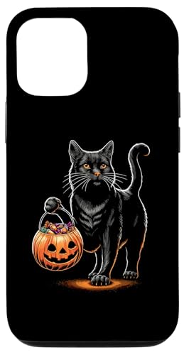 Hülle für iPhone 12/12 Pro Schwarze Katze Halloween Kostüm Kürbis Für Frauen von Schwarze Katze Kürbis Halloween Outfits