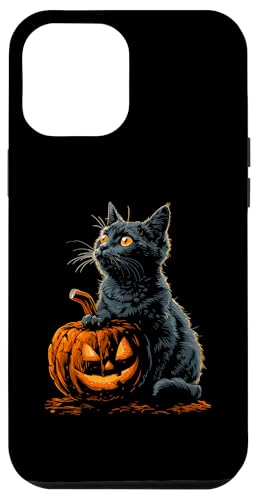 Hülle für iPhone 15 Pro Max Schwarze Katze Halloween Kostüm Kürbis Für Frauen von Schwarze Katze Kürbis Halloween Outfits