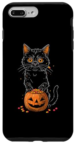 Hülle für iPhone 7 Plus/8 Plus Schwarze Katze Halloween Kostüm Kürbis Für Frauen von Schwarze Katze Kürbis Halloween Outfits