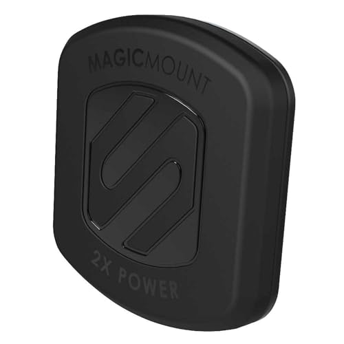 Scosche MAGTFM2 MagicMount XL Universal Unterputz Halterung Handyhalterung Rutschfester Gummigriff für Armaturenbrett Große Geräte für Auto, Zuhause, Büro, Schwarz von Scosche