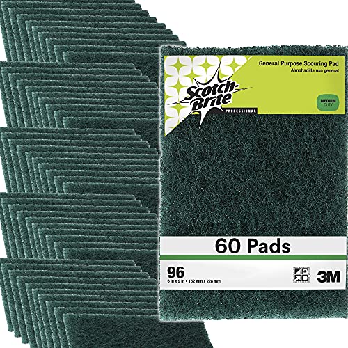 Scotch-Brite Scouring Pad 96, 60 Pads, 6” x 9”, General Purpose Cleaning, Food Safe, Non-Rusting, 20 Pads/Box, 3 Boxes/Case von Scotch-Brite