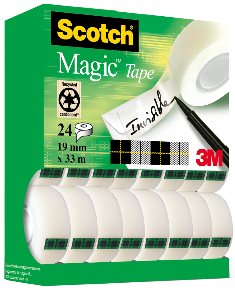 Scotch Klebefilm Magic 810, 19 mm x 33 m, 24 Rollen von Scotch