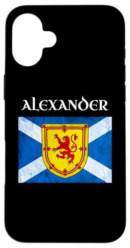 Hülle für iPhone 16 Plus Alexander Schottischer Clan Name Löwe Rampant Schottland Flagge von Scottish Clan Gifts