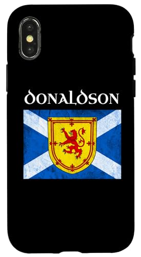 Hülle für iPhone X/XS Donaldson Schottischer Clan Name Löwe Rampant Schottland Flagge von Scottish Clan Gifts