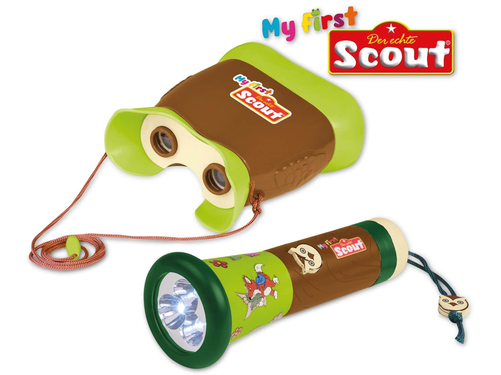 SCOUT Entdecker-Set für Kinder, Fernglas/Taschenlampe von Scout