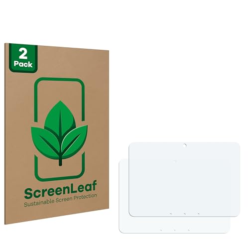 ScreenLeaf (2 Stück Schutzfolie für Amazon Echo Hub 8" [nachhaltiger Displayschutz, Folie, transparent, kratzfest] von ScreenLeaf