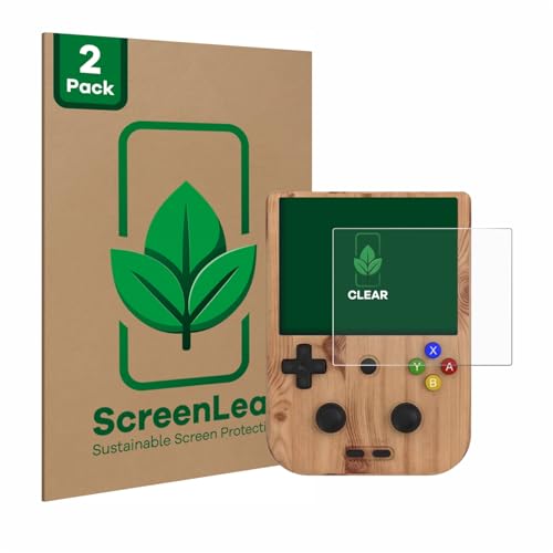 ScreenLeaf (2 Stück Schutzfolie für Anbernic RG405V [nachhaltiger Displayschutz, Folie, transparent, kratzfest] von ScreenLeaf