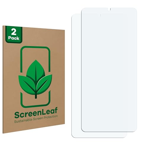 ScreenLeaf (2 Stück Schutzfolie für Cubot A20 [nachhaltiger Displayschutz, Folie, transparent, kratzfest] von ScreenLeaf