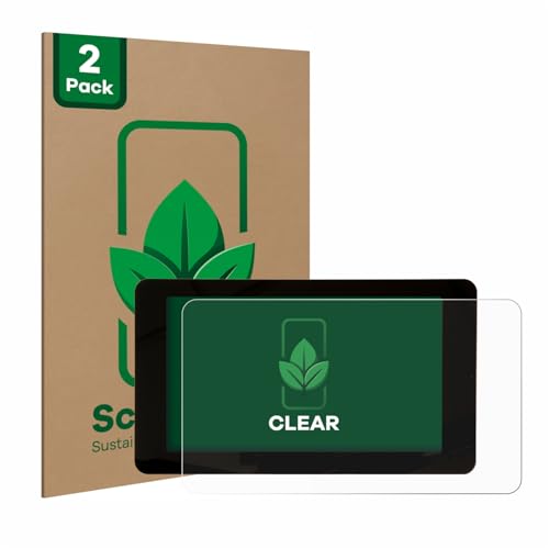 ScreenLeaf (2 Stück Schutzfolie für Raspberry Pi Touchscreen 7" [nachhaltiger Displayschutz, Folie, transparent, kratzfest] von ScreenLeaf