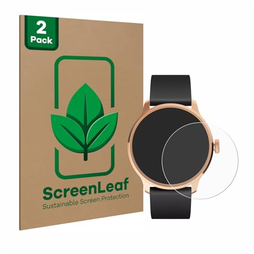 ScreenLeaf (2 Stück Schutzfolie für Withings ScanWatch Light [nachhaltiger Displayschutz, Folie, transparent, kratzfest] von ScreenLeaf