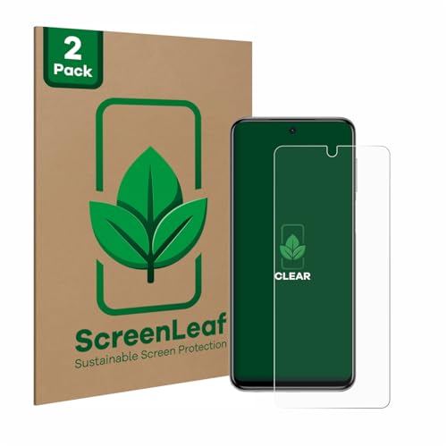 ScreenLeaf (2 Stück Schutzfolie für Xiaomi Redmi Note 9S / 9 Pro [nachhaltiger Displayschutz, Folie, transparent, kratzfest] von ScreenLeaf