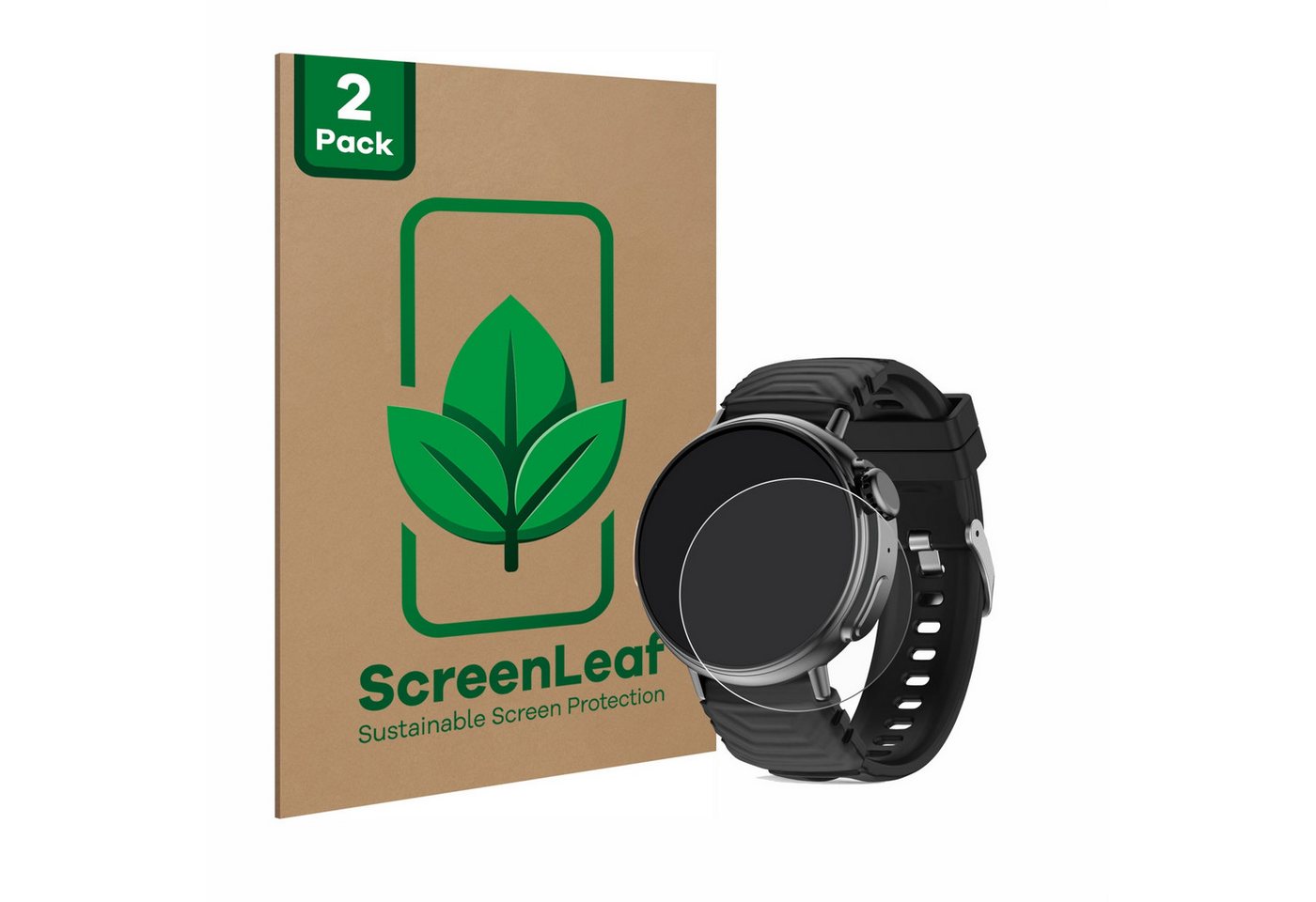 ScreenLeaf Displayschutzfolie Schutzfolie für AMZSA GT88, 2 Stück, nachhaltiger Displayschutz Schutz Folie Klar Transparent von ScreenLeaf