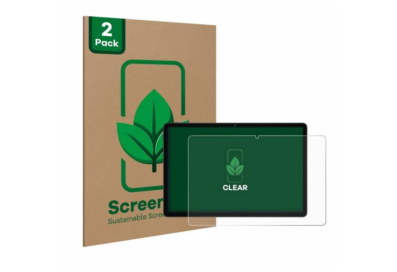 ScreenLeaf Displayschutzfolie Schutzfolie für Doogee U11, 2 Stück, nachhaltiger Displayschutz Schutz Folie Klar Transparent von ScreenLeaf