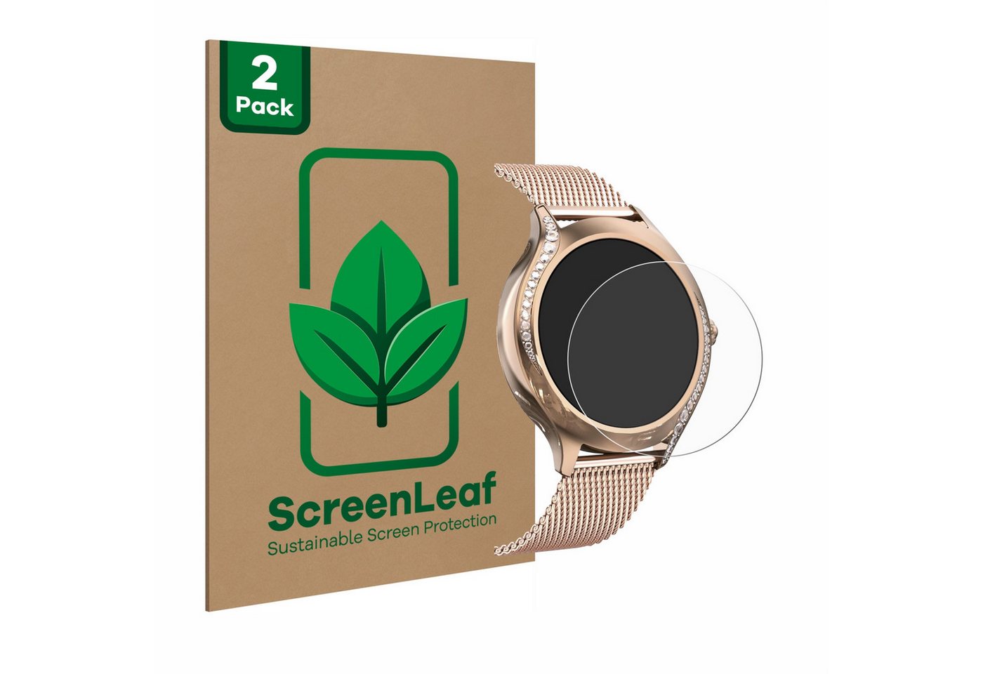 ScreenLeaf Displayschutzfolie Schutzfolie für Eteliar T214 1.19", 2 Stück, nachhaltiger Displayschutz Schutz Folie Klar Transparent von ScreenLeaf