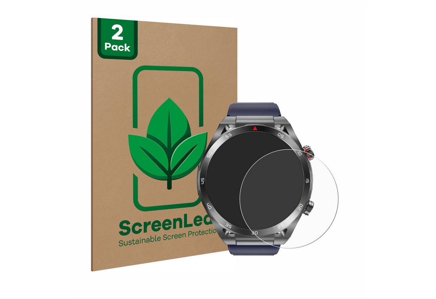 ScreenLeaf Displayschutzfolie Schutzfolie für Kardena Care One 2, 2 Stück, nachhaltiger Displayschutz Schutz Folie Klar Transparent von ScreenLeaf