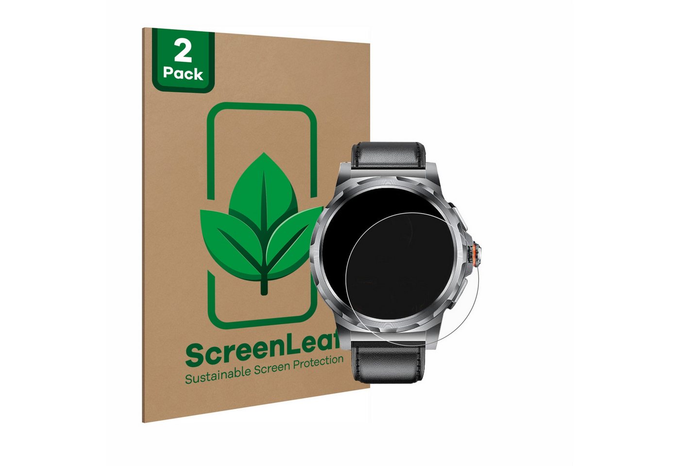 ScreenLeaf Displayschutzfolie Schutzfolie für LIGE SML6-R-E 1.43", 2 Stück, nachhaltiger Displayschutz Schutz Folie Klar Transparent von ScreenLeaf