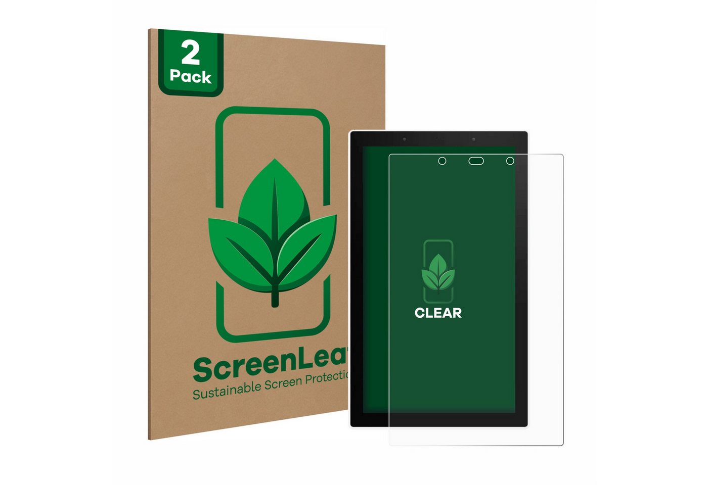 ScreenLeaf Displayschutzfolie Schutzfolie für SONOFF NSPanel Pro 120, 2 Stück, nachhaltiger Displayschutz Schutz Folie Klar Transparent von ScreenLeaf