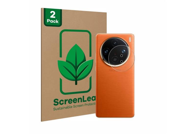 ScreenLeaf Displayschutzfolie Schutzfolie für Vivo X100 Pro (NUR Kameraschutz), 2 Stück, nachhaltiger Displayschutz Schutz Folie Klar Transparent von ScreenLeaf