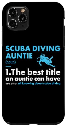 Hülle für iPhone 11 Pro Max Taucher Tante Definition Tauchen von Scuba Diving Snorkeling Ocean Diver