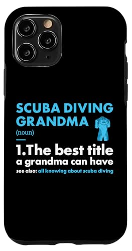 Hülle für iPhone 11 Pro Taucher Oma Definition Tauchen von Scuba Diving Snorkeling Ocean Diver