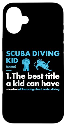 Hülle für iPhone 16 Plus Taucher Definition für Kinder Tauchen von Scuba Diving Snorkeling Ocean Diver