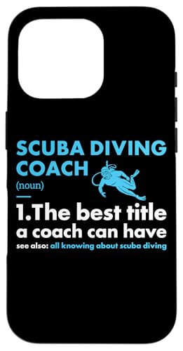 Hülle für iPhone 16 Pro Scuba Diver Coach Definition Tauchen von Scuba Diving Snorkeling Ocean Diver