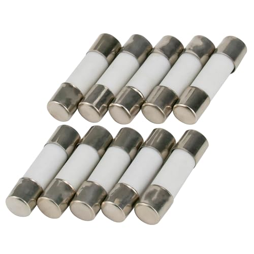 10er Packung SeKi Keramik Sicherung 16A, 5x20mm, Träge; Glassicherung Feinsicherung 250V von SeKi