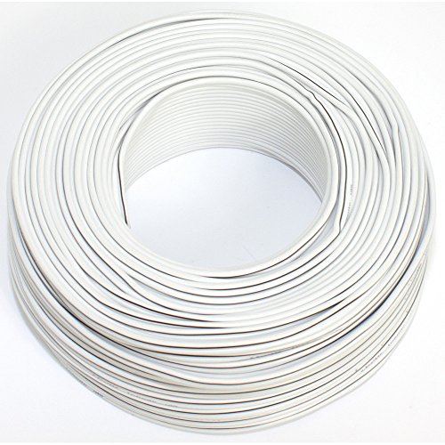 Lautsprecherkabel 2x0,50mm2 - 50m - weiss - CCA - Audiokabel - Boxenkabel von SeKi