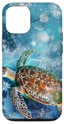 Hülle für iPhone 13 Pro Meeresschildkröten und Ozeansterne blau türkis von Sea Turtles and Ocean Stars Design