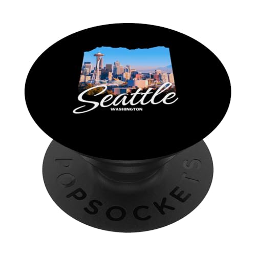 Seattle-Souvenir / Seattle PopSockets Klebender PopGrip von Seattle-Souvenirladen