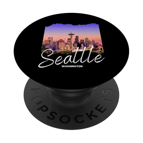 Seattle-Souvenir / Seattle PopSockets Klebender PopGrip von Seattle-Souvenirladen