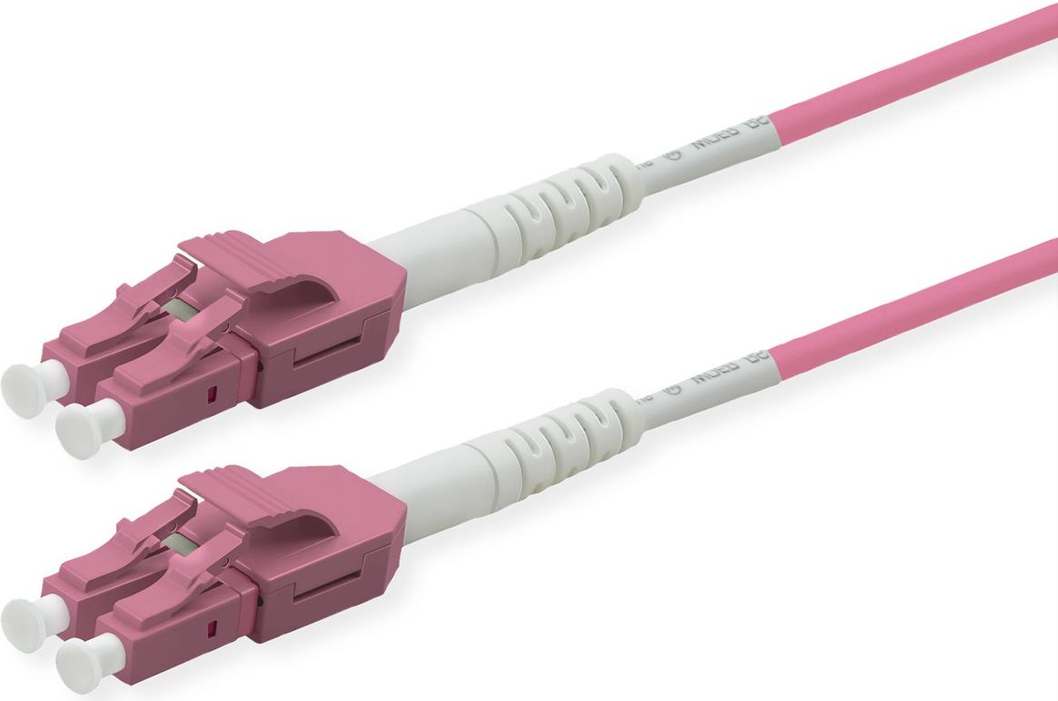 ROLINE LWL-Kabel duplex 50/125�m OM4, LC/LC, UNIBOOT, violett, 1 m (21.15.8651) von Secomp