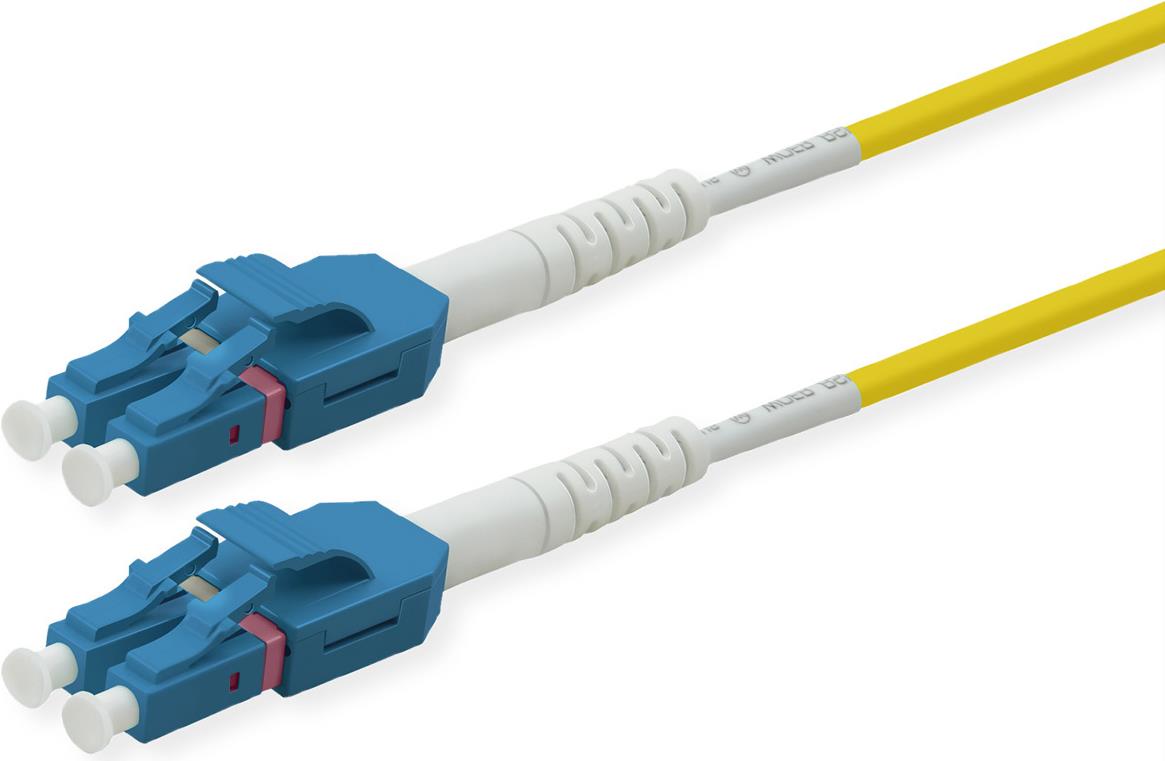 ROLINE LWL-Kabel duplex 9/125�m OS2, LC/LC, UNIBOOT, gelb, 5 m (21.15.8644) von Secomp