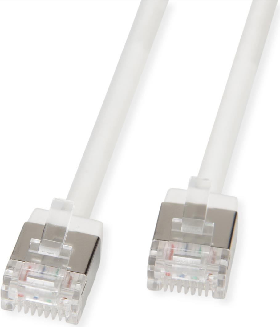 ROLINE U/FTP Patchkabel Kat.6A Ultra- kurzer RJ45 weiss 5m - Netzwerk - FTP (21.15.4575) von Secomp