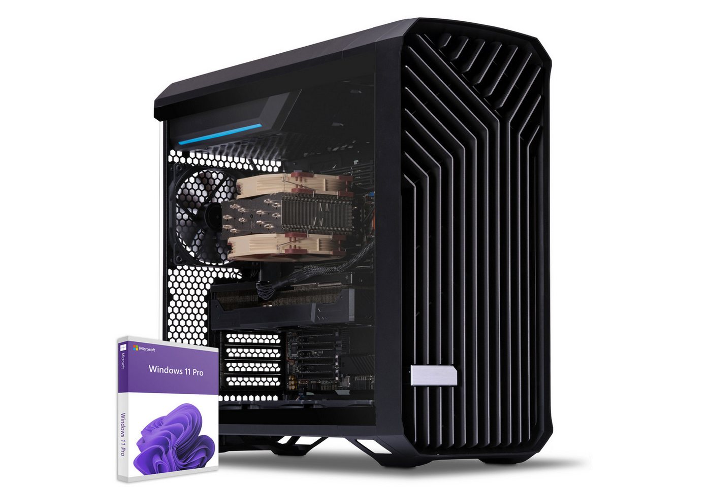 Sedatech UC0W925I1I1HF - Workstation Business-PC (AMD Ryzen Threadripper PRO Pro 7985WX 64x 3.2GHz (max 5.1GHz), 2x Geforce RTX4090, 128 GB RAM, 2000 GB SSD, Wifi 867Mbits ax) von Sedatech