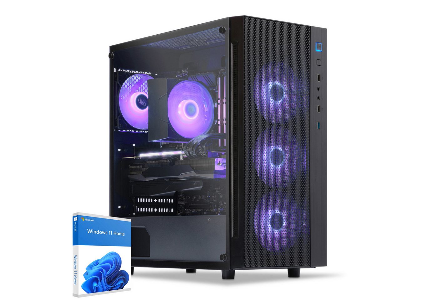 Sedatech UCCB902I1I1HF - Gaming-PC (AMD Ryzen 5 7600X 6x 4.7GHz (max 5.3GHz), Geforce RTX4070Ti Super, 32 GB RAM, 2000 GB SSD, Wifi 867Mbits ax) von Sedatech