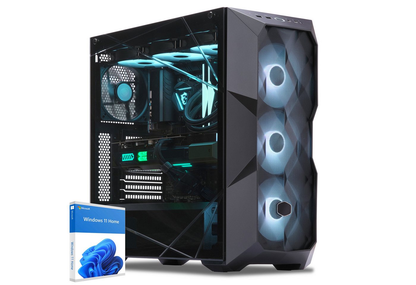 Sedatech UCCG509I2I1HF - Watercooling Gaming-PC (Intel Core i5 12400F 6x 2.5GHz (max 4.4GHz), Geforce RTX4060Ti, 32 GB RAM, 2000 GB SSD, Watercooling, Wifi 867Mbits ax) von Sedatech