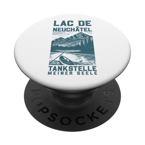 Seelenheimat Lac de Neuchâtel PopSockets Klebender PopGrip von See Urlaub in Schweiz