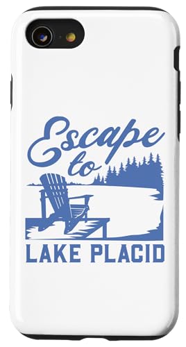 Hülle für iPhone SE (2020) / 7 / 8 Ich fliehe zum Lake Placid von See Urlaub in USA